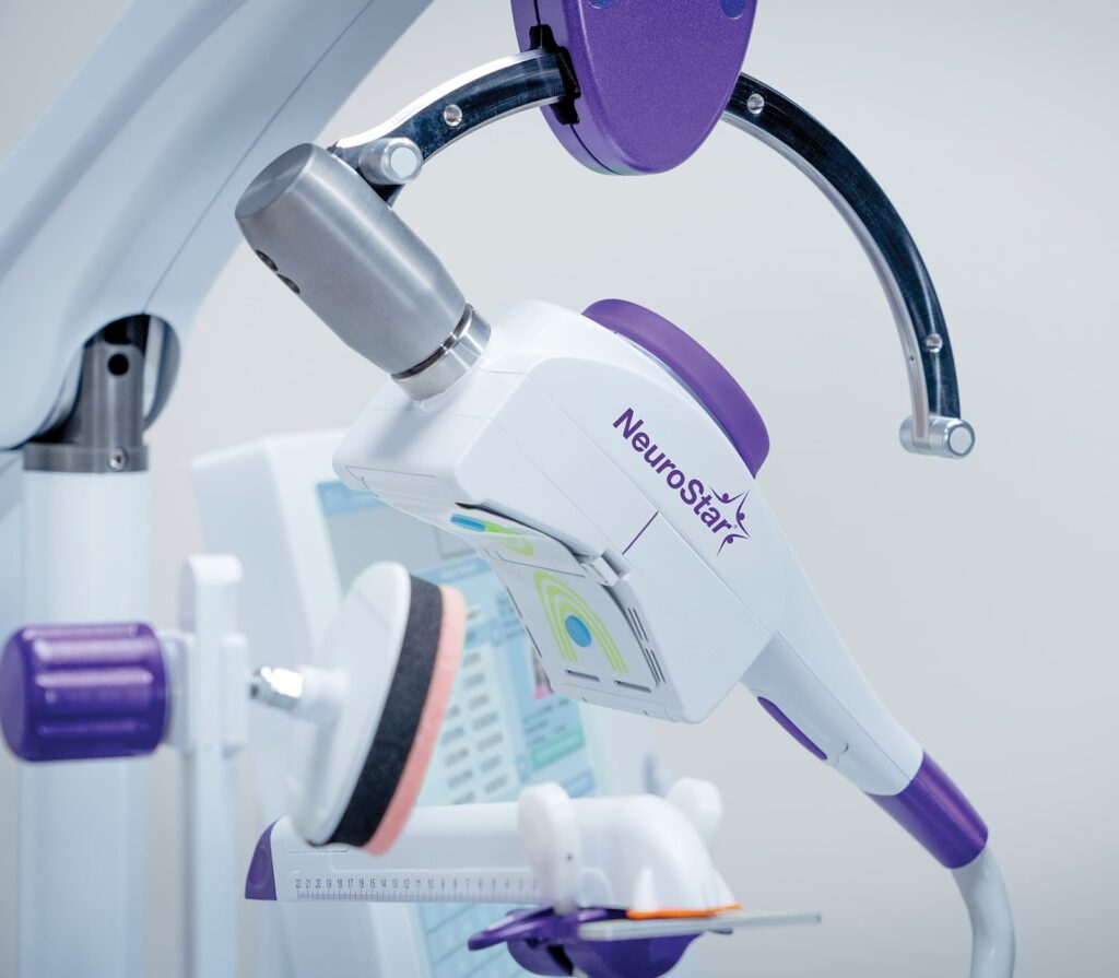 NeuroStar TMS therapy machine used for depression treatment at TMS of Tennessee
