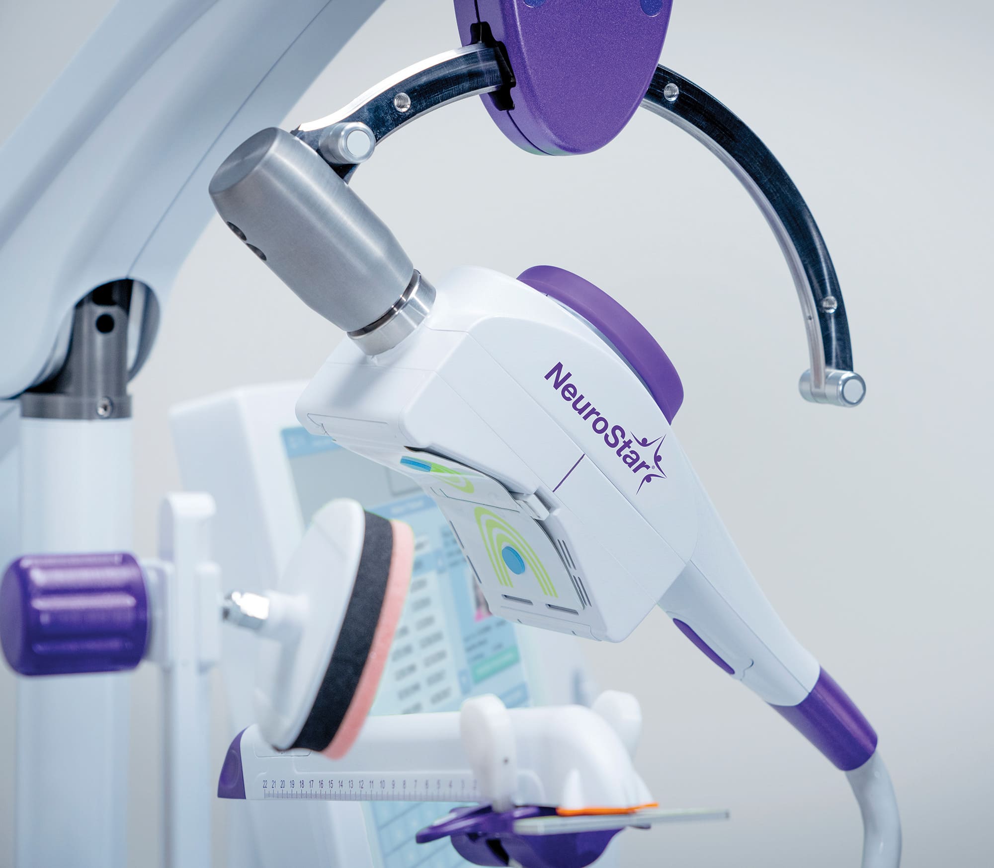 NeuroStar TMS device used for accelerated and standard TMS treatment for depression.